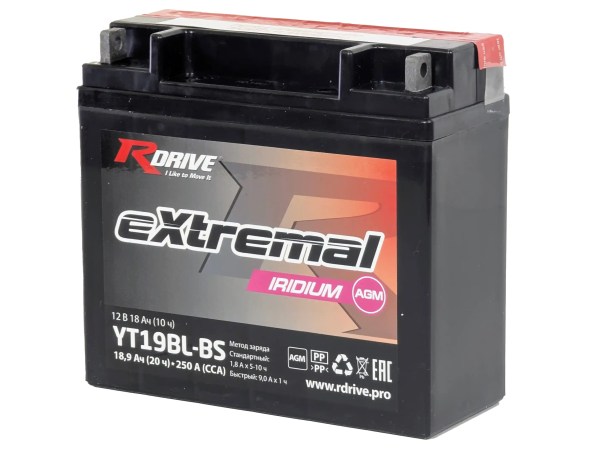 RDrive eXtremal Iridium YT19BL-BS 18Ah